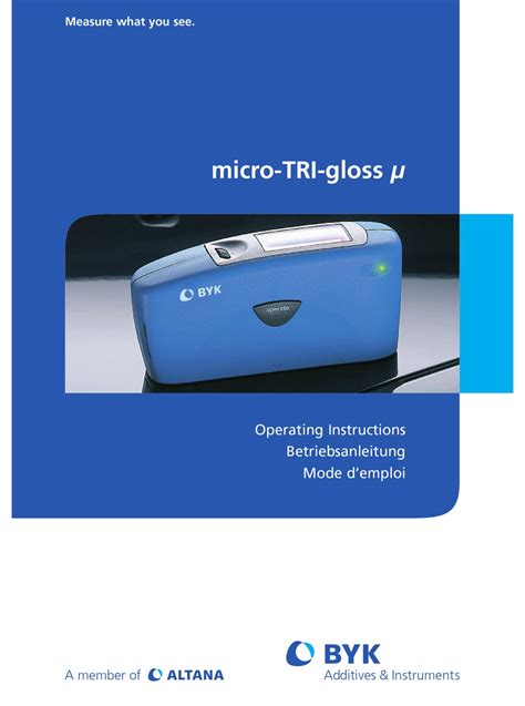 byk micro tri gloss user manual